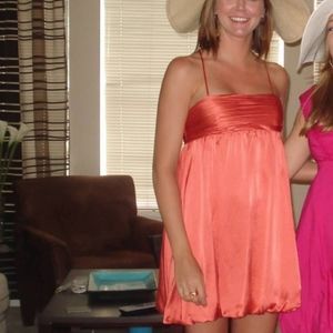 Armani Exchange silk bubble dress